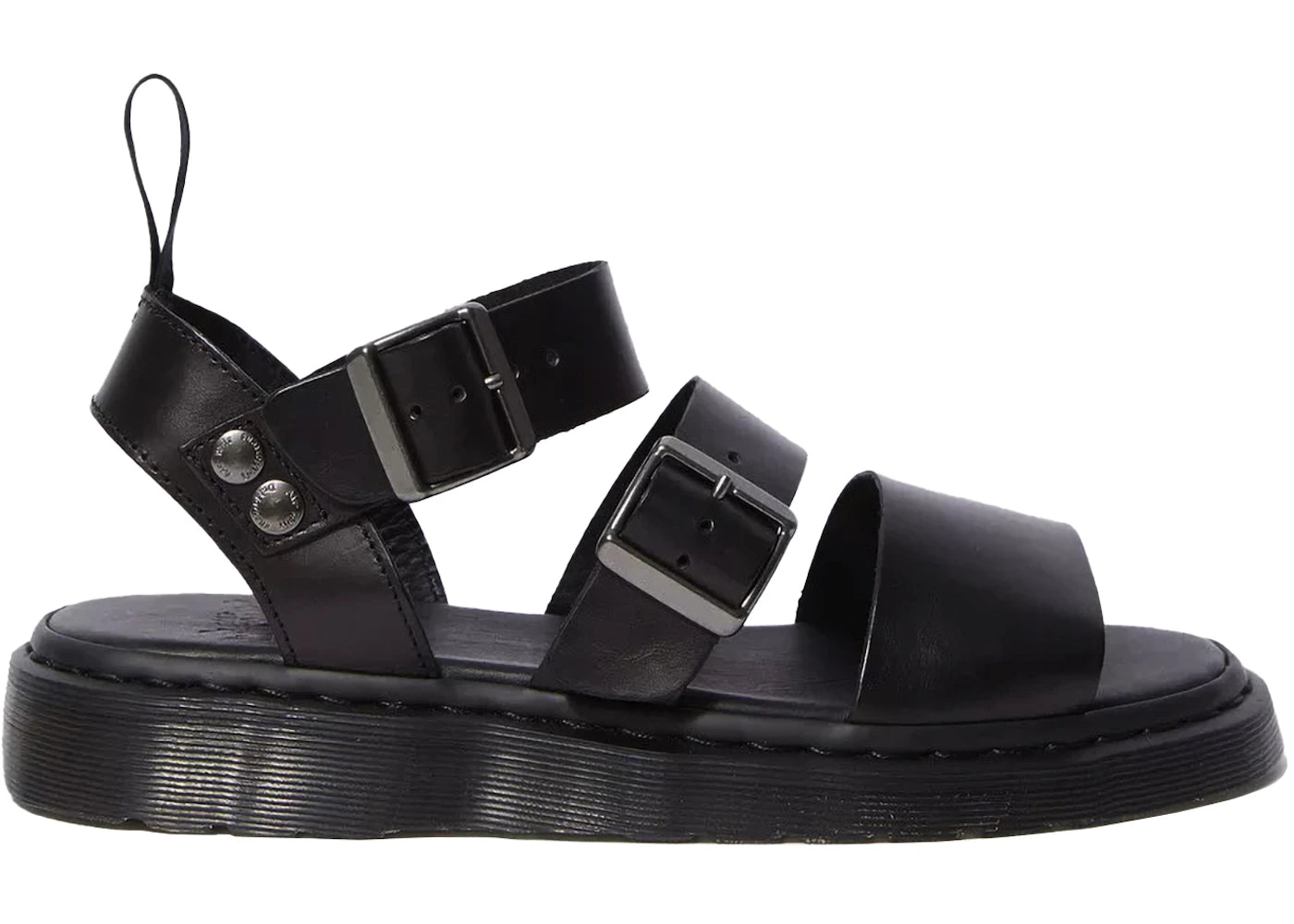 Dr. Martens Gryphon Brando Leather Gladiator Sandals Black