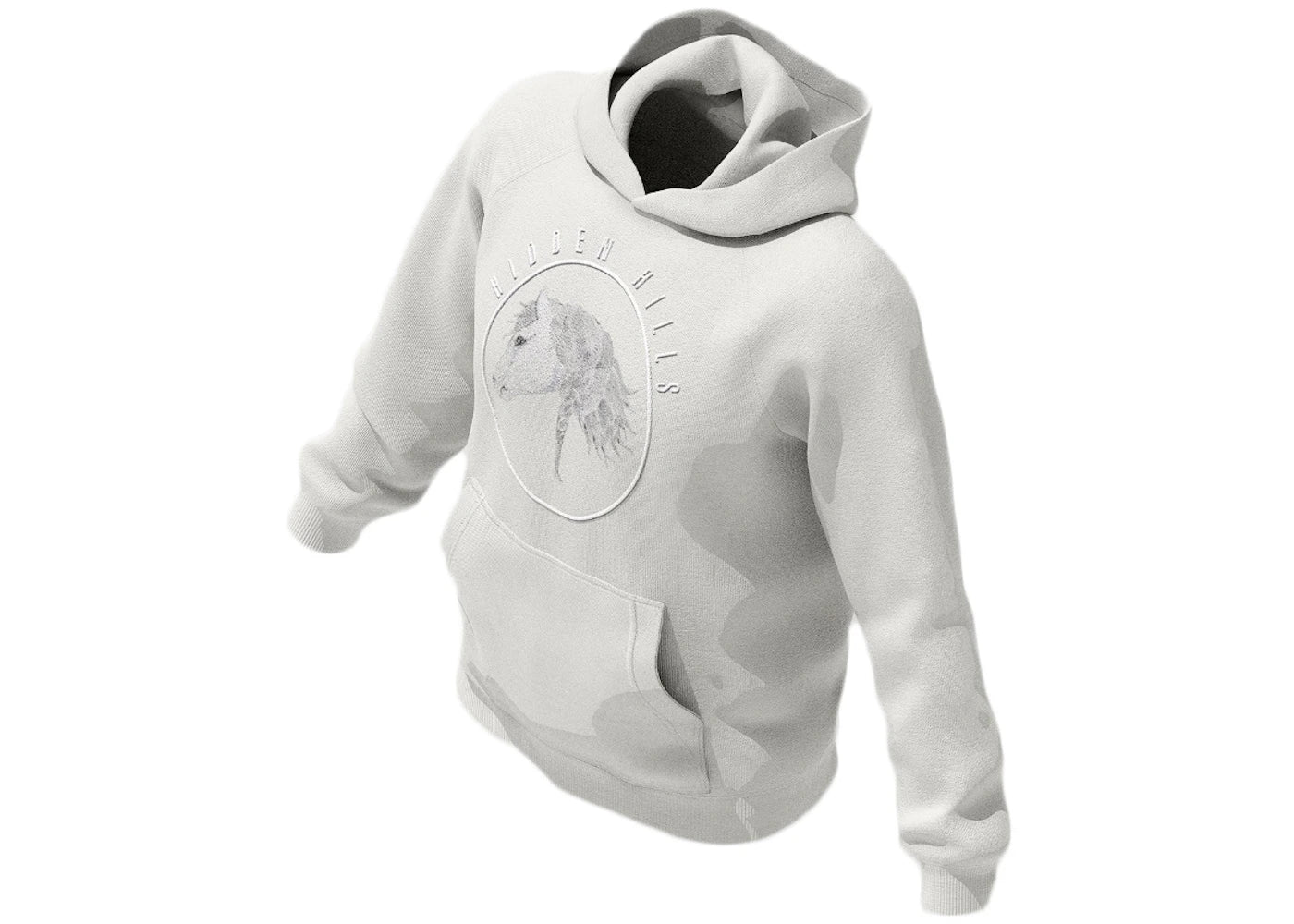 Drake Hidden Hills Horse Hoodie Grey