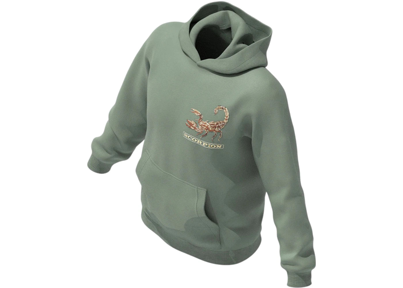 Drake Scorpion Hoodie Faded Green