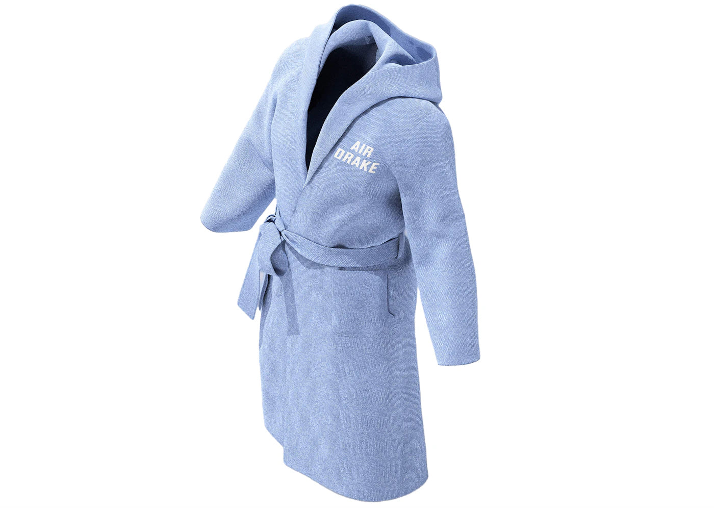 Drake x The Elder Statesmen Air Drake Hooded Robe Pale Blue