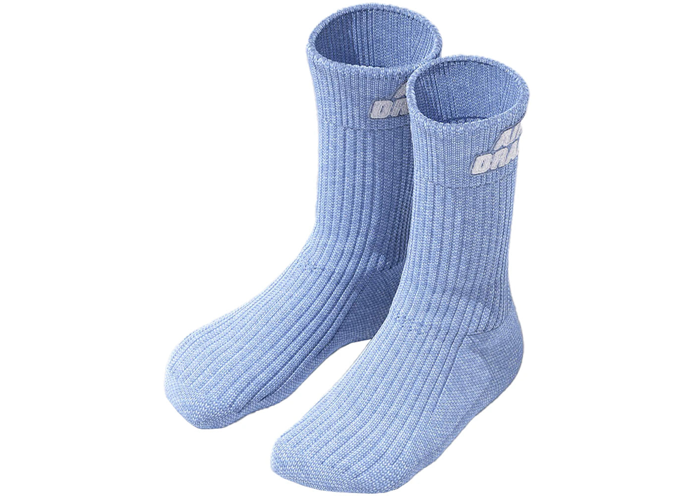 Drake x The Elder Statesmen Air Drake Patch Socks Pale Blue