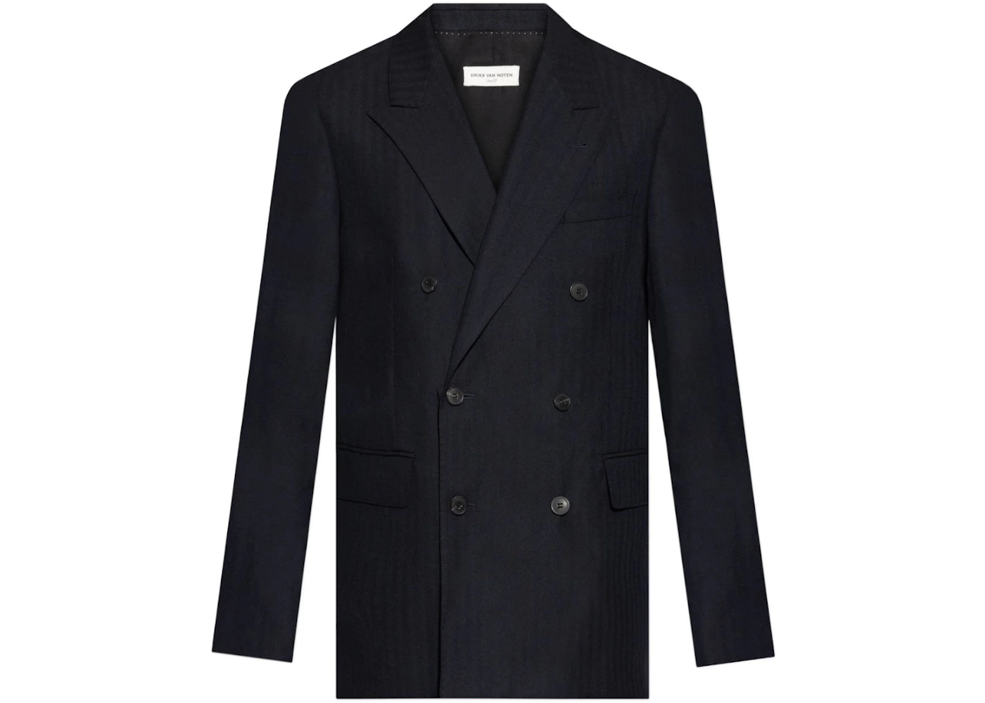 Dries Van Noten Double Breasted Jacket Navy