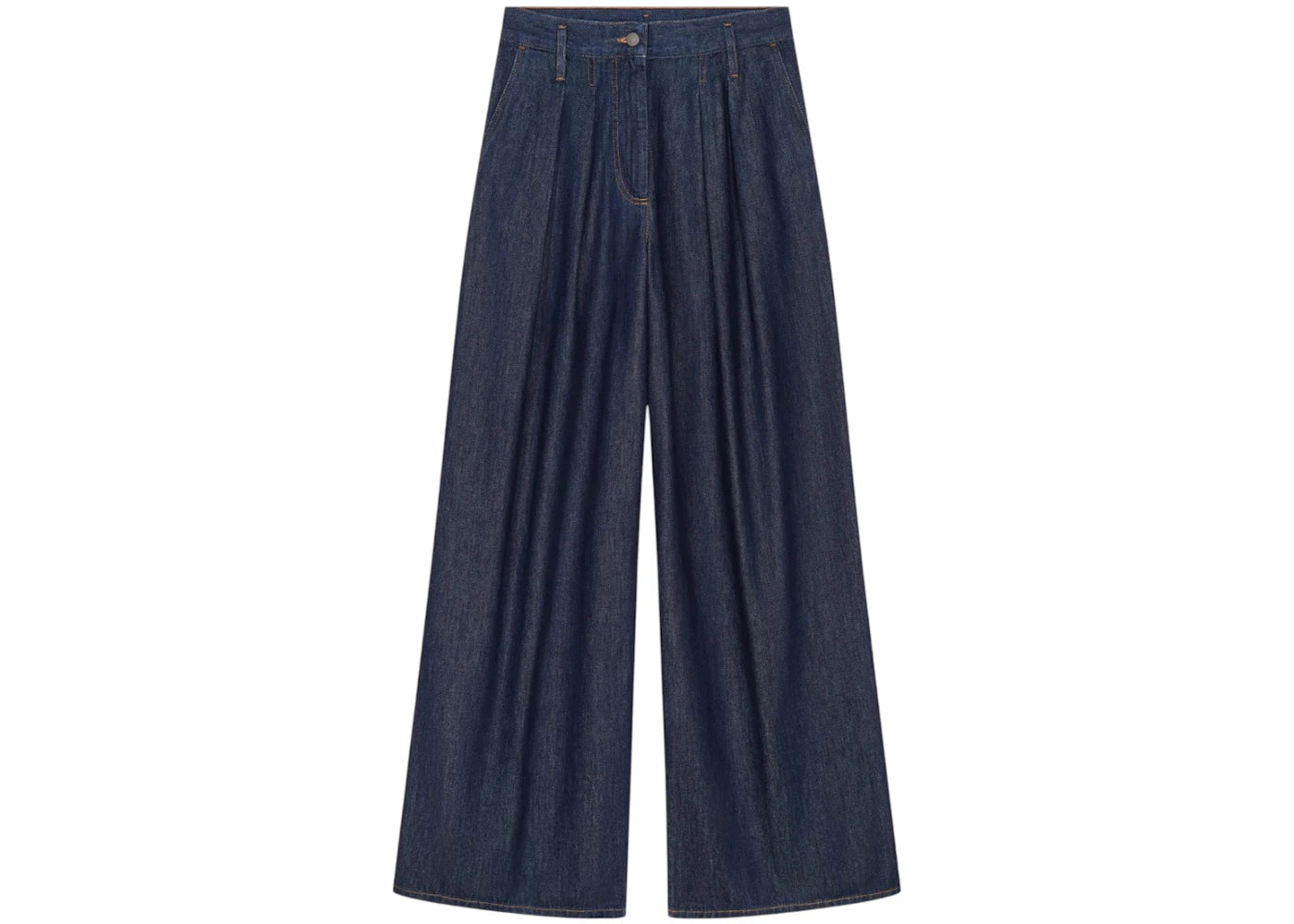 Dries Van Noten Wide Pleated Jeans Toothpaste Degrade