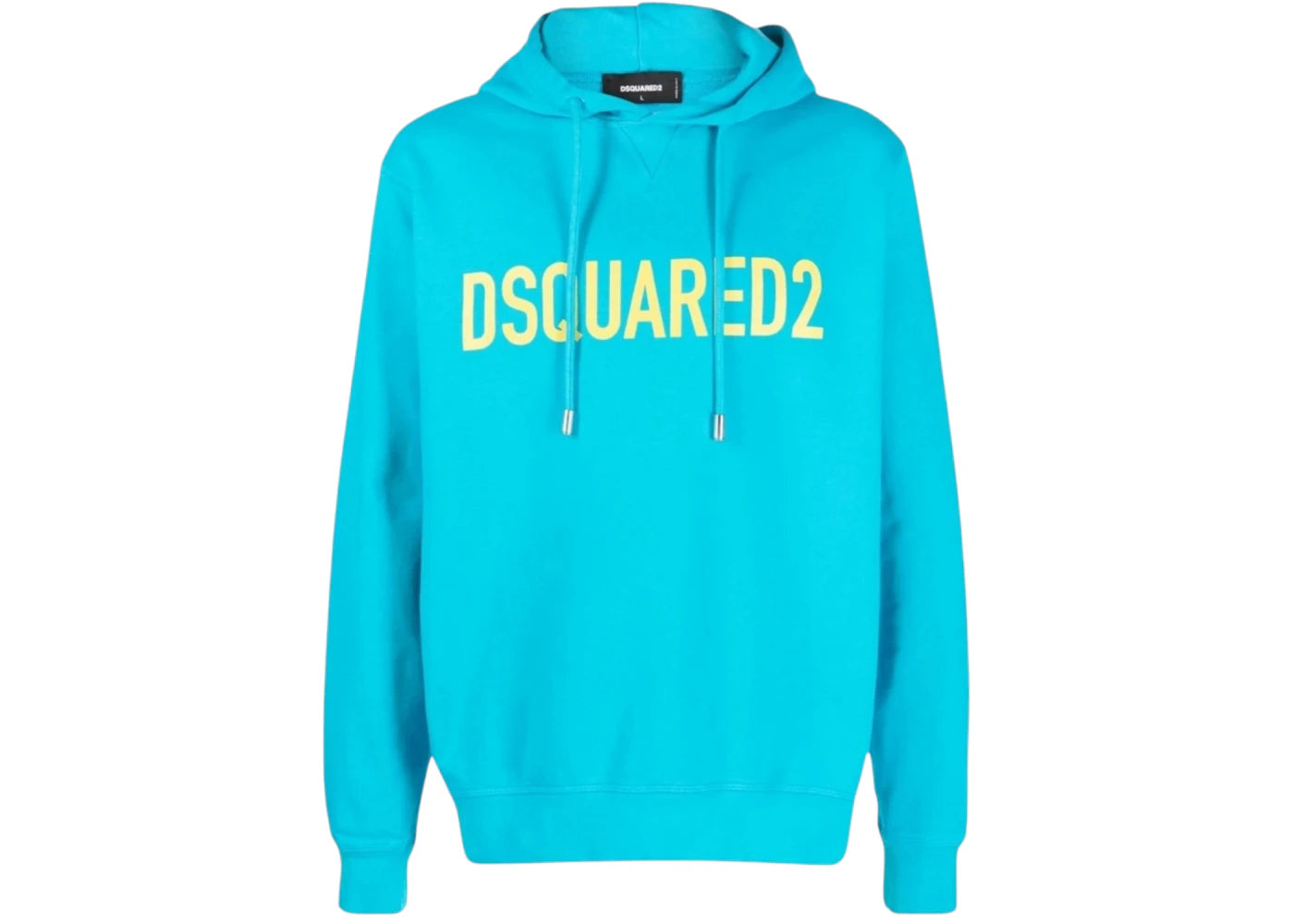 Dsquared2 Bold Logo Caribbean Sea Hoodie Blue