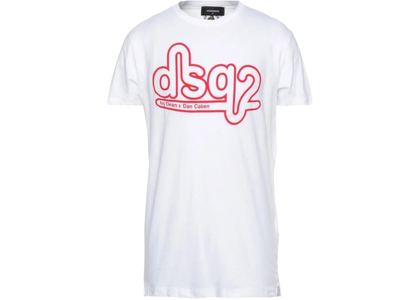 Dsquared2 Cigarette Fit Bubble Dsq2 Logo T-Shirt White
