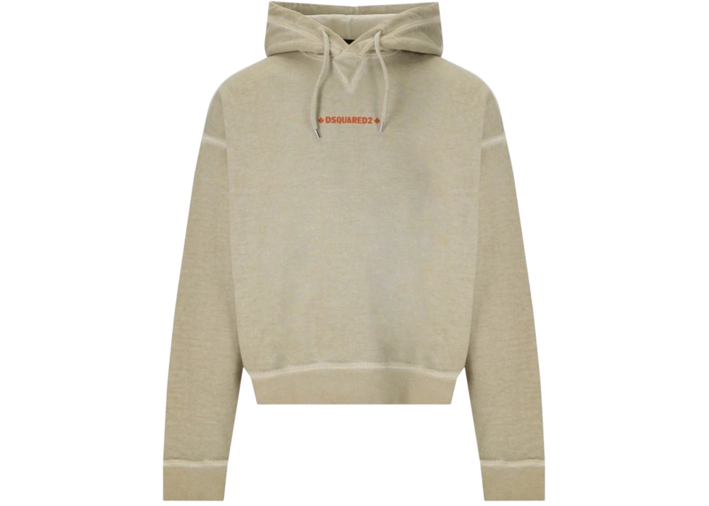 Dsquared2 Cipro Fit Small Logo Mastic Hoodie Beige