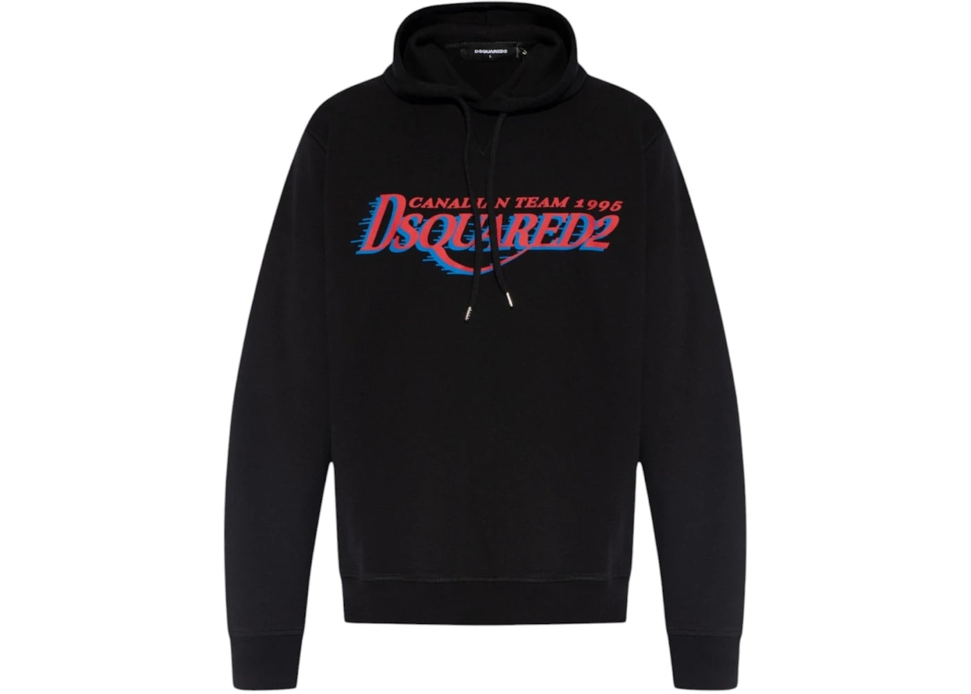 Dsquared2 Cool Fit Canadian Team Logo Hoodie Black