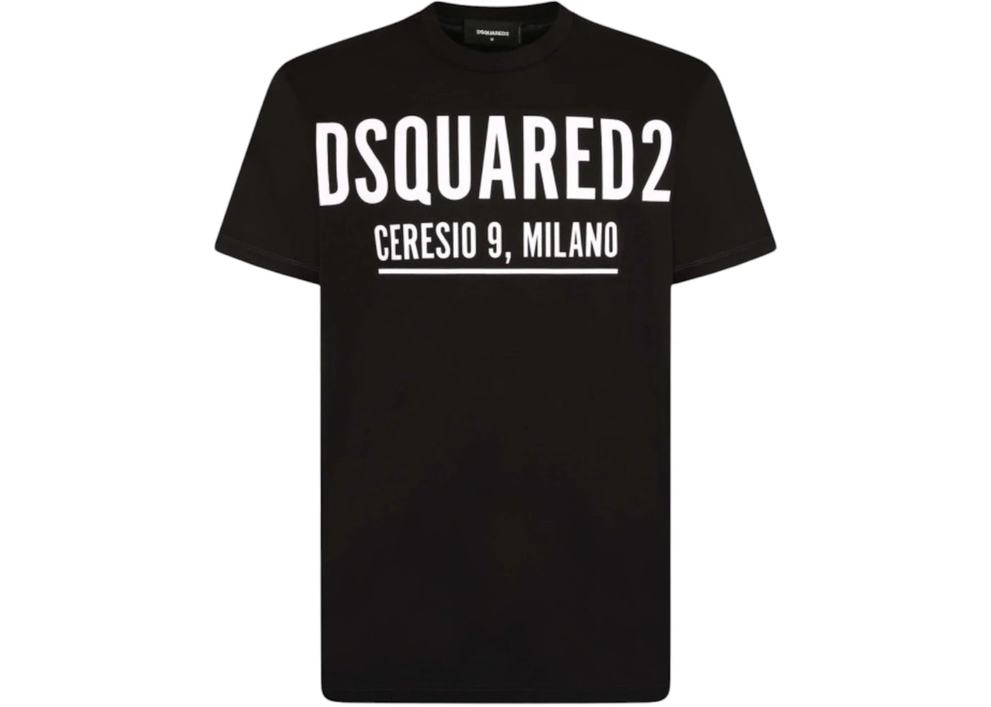 Dsquared2 Cool Fit Large Ceresio 9 Print Logo T-Shirt Black