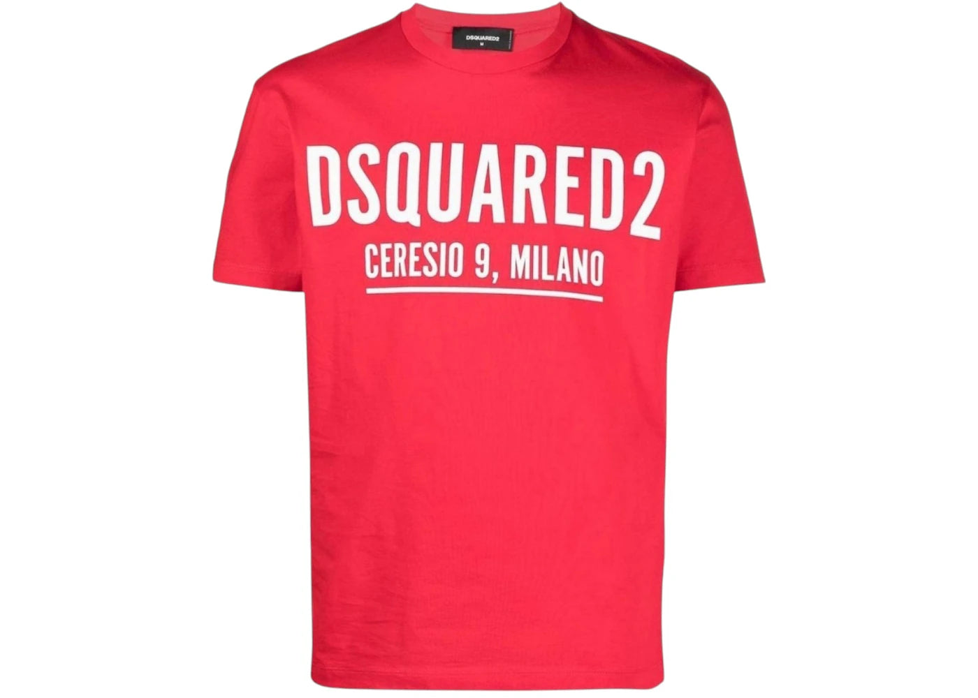 Dsquared2 Cool Fit Large Ceresio 9 Print Logo T-Shirt Red