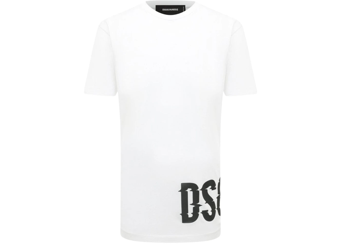 Dsquared2 Cool Fit Large Dsq2 Logo T-Shirt White