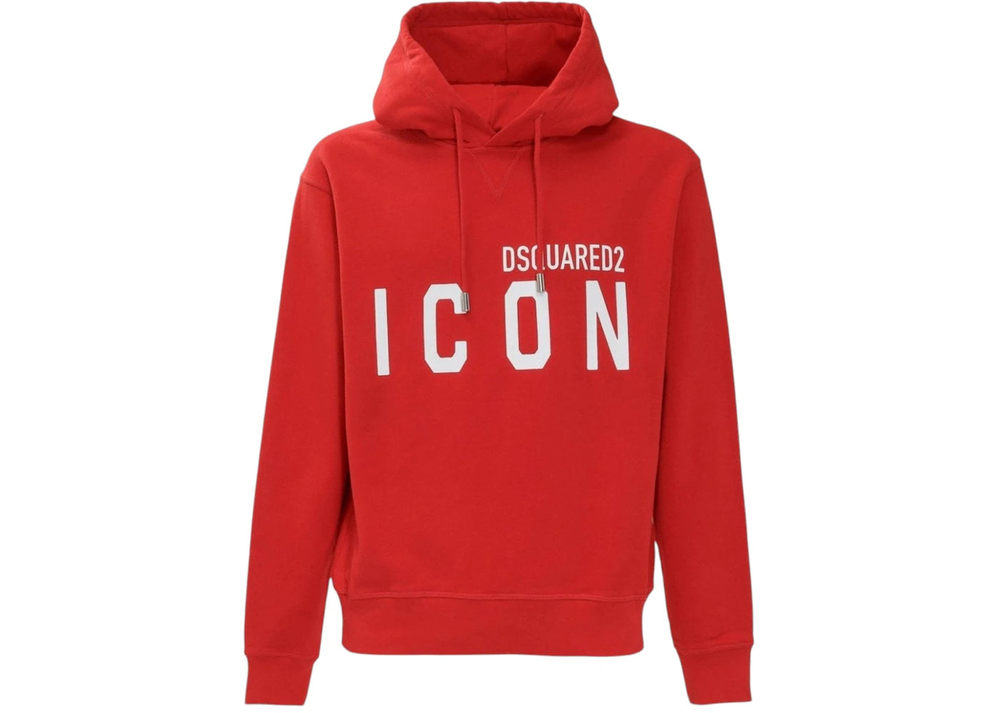 Dsquared2 Cool Fit Large Icon Logo Hoodie Red