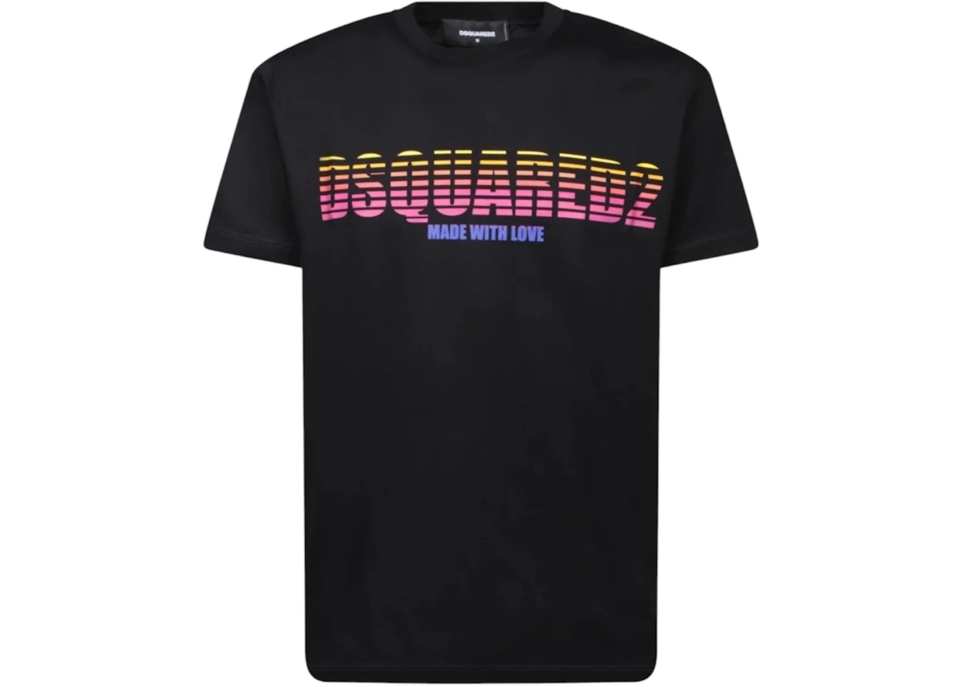 Dsquared2 Cool Fit Made With Love Logo T-Shirt Black
