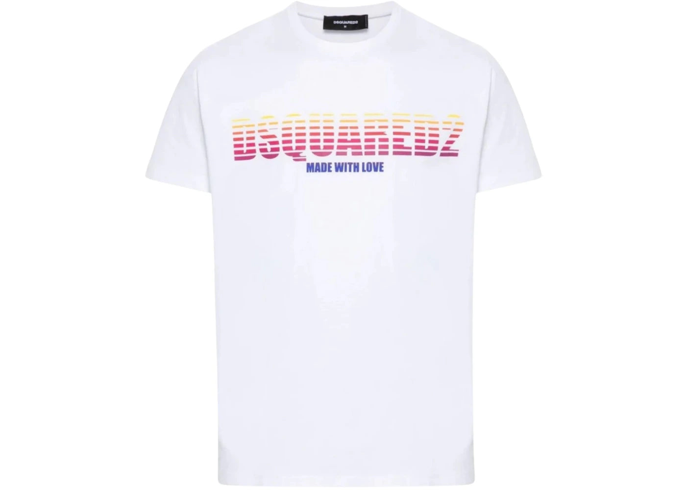 Dsquared2 Cool Fit Made With Love Logo T-Shirt White