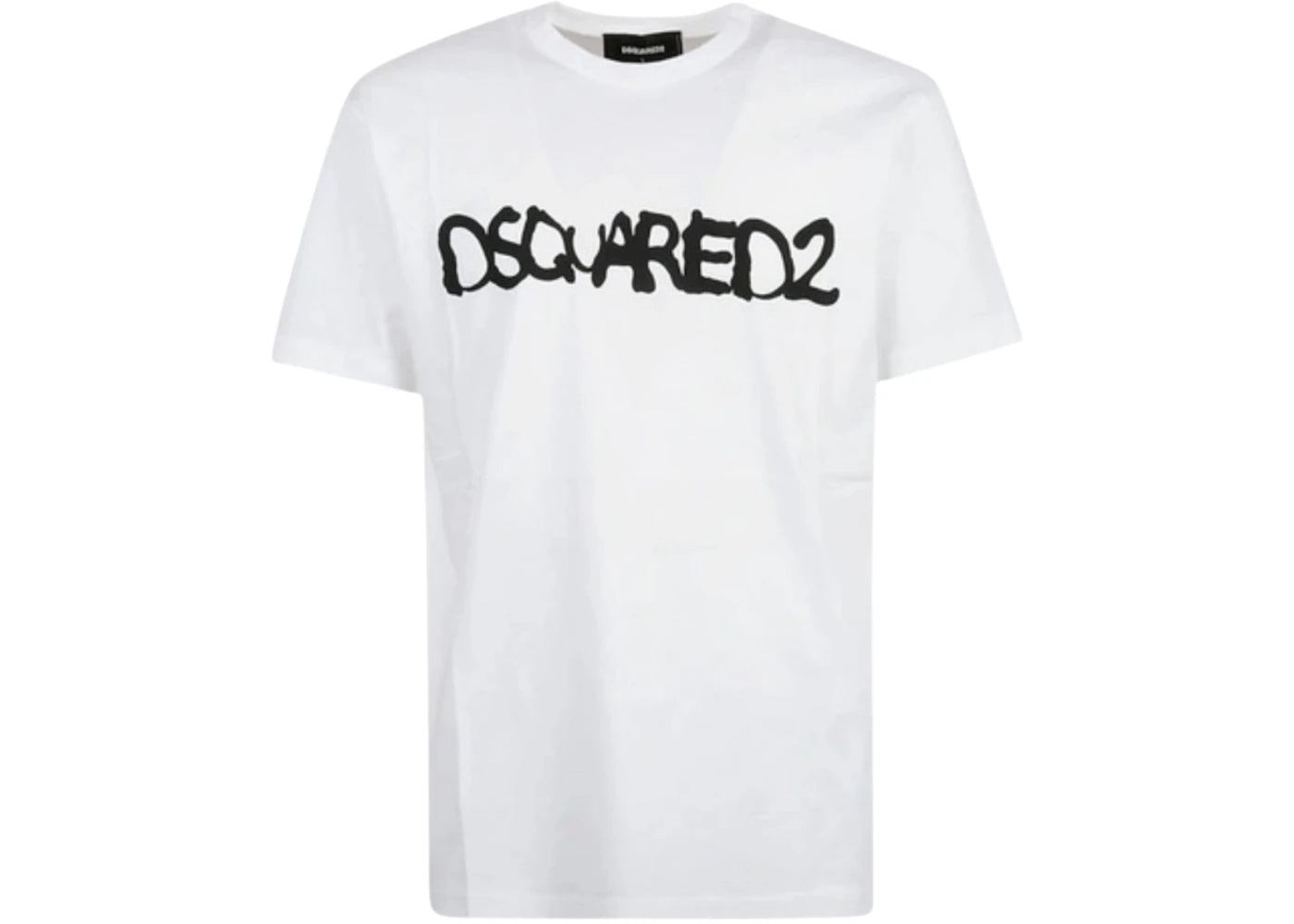 Dsquared2 Cool Fit Scribble Spray Logo T-Shirt White