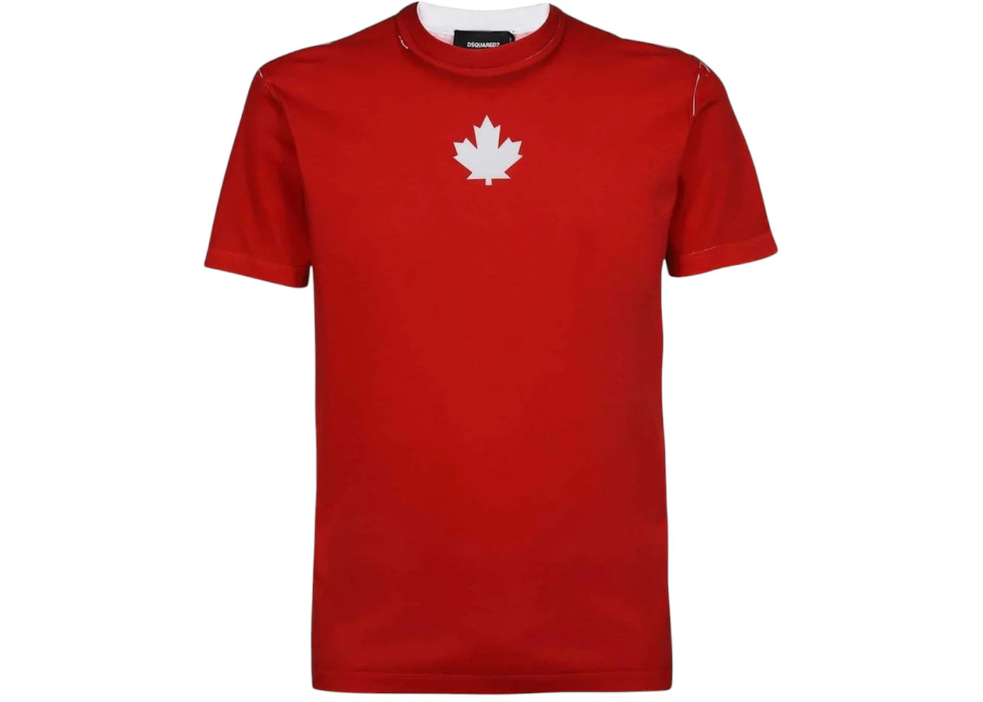 Dsquared2 Cool Fit Team Logo Red T-Shirt Red