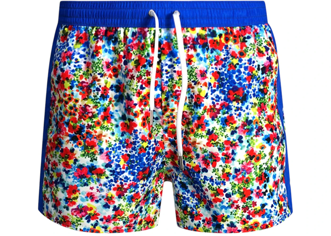 Dsquared2 Floral Design Swim Shorts Blue