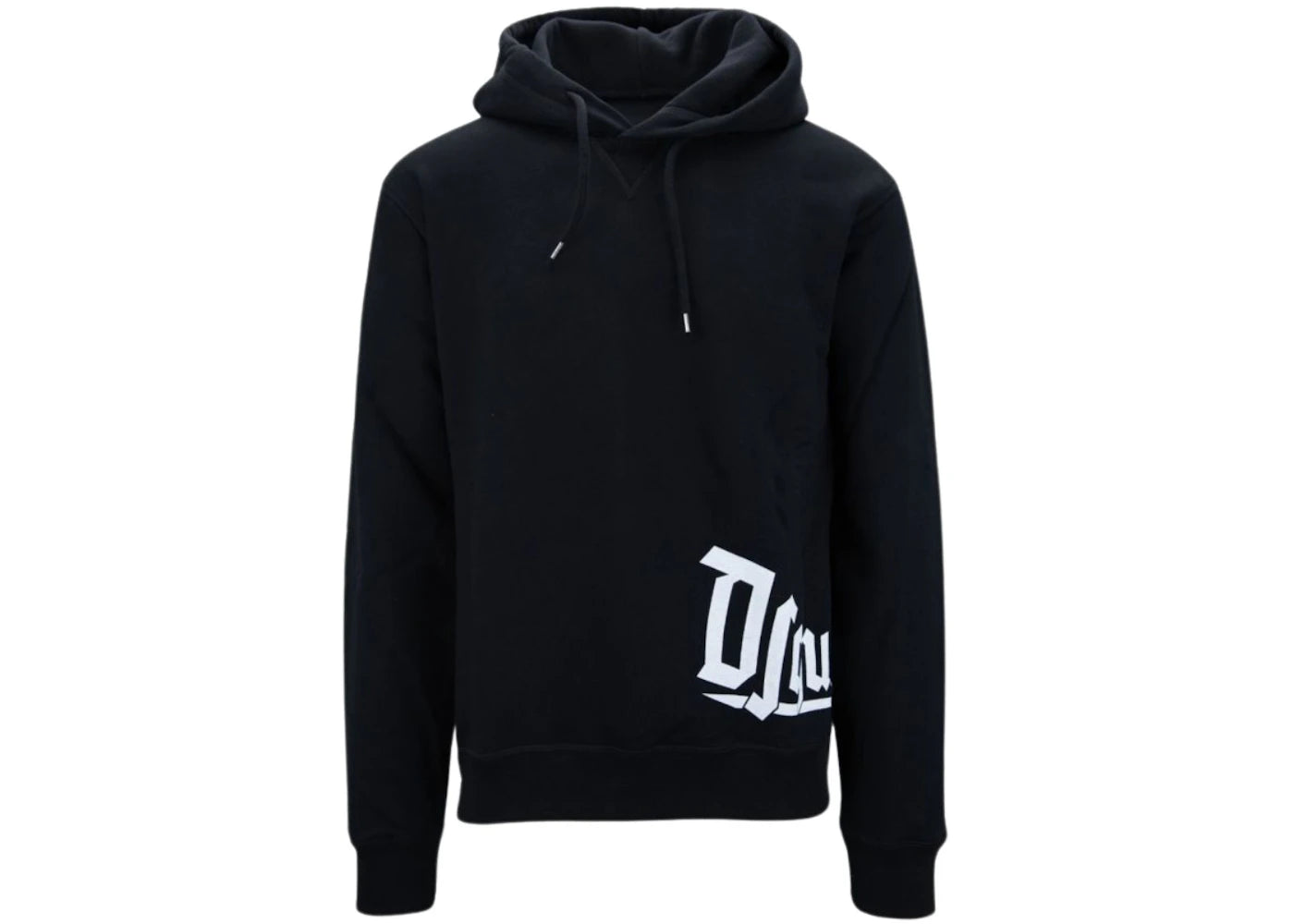 Dsquared2 Gothic Logo On Side Hoodie Black