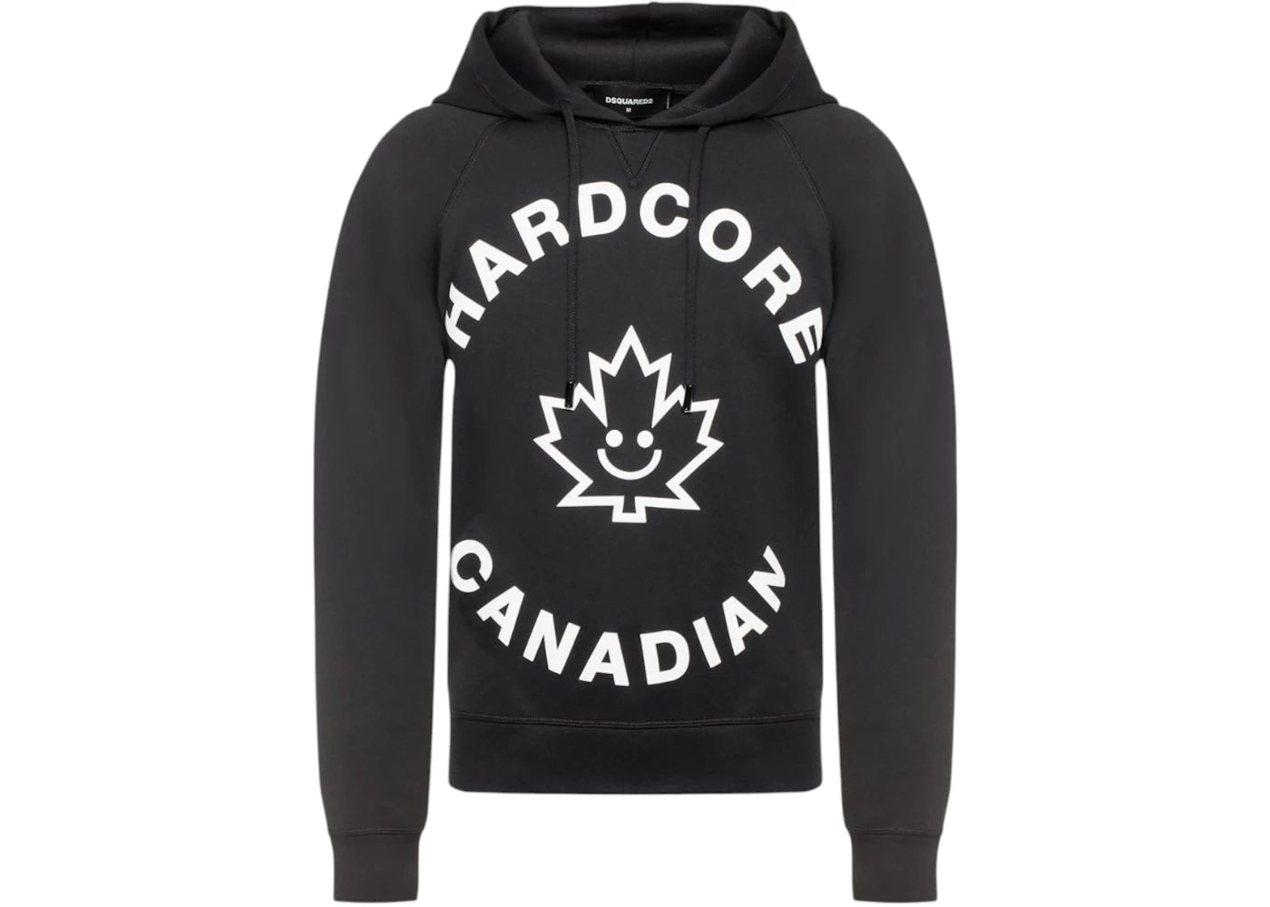 Dsquared2 Hardcore Canadian Maple Leaf Logo Hoodie Black