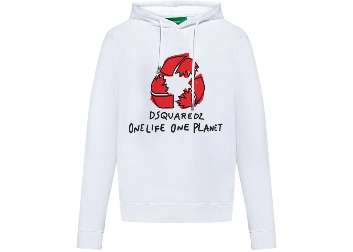 Dsquared2 One Life One Planet Hoodie White
