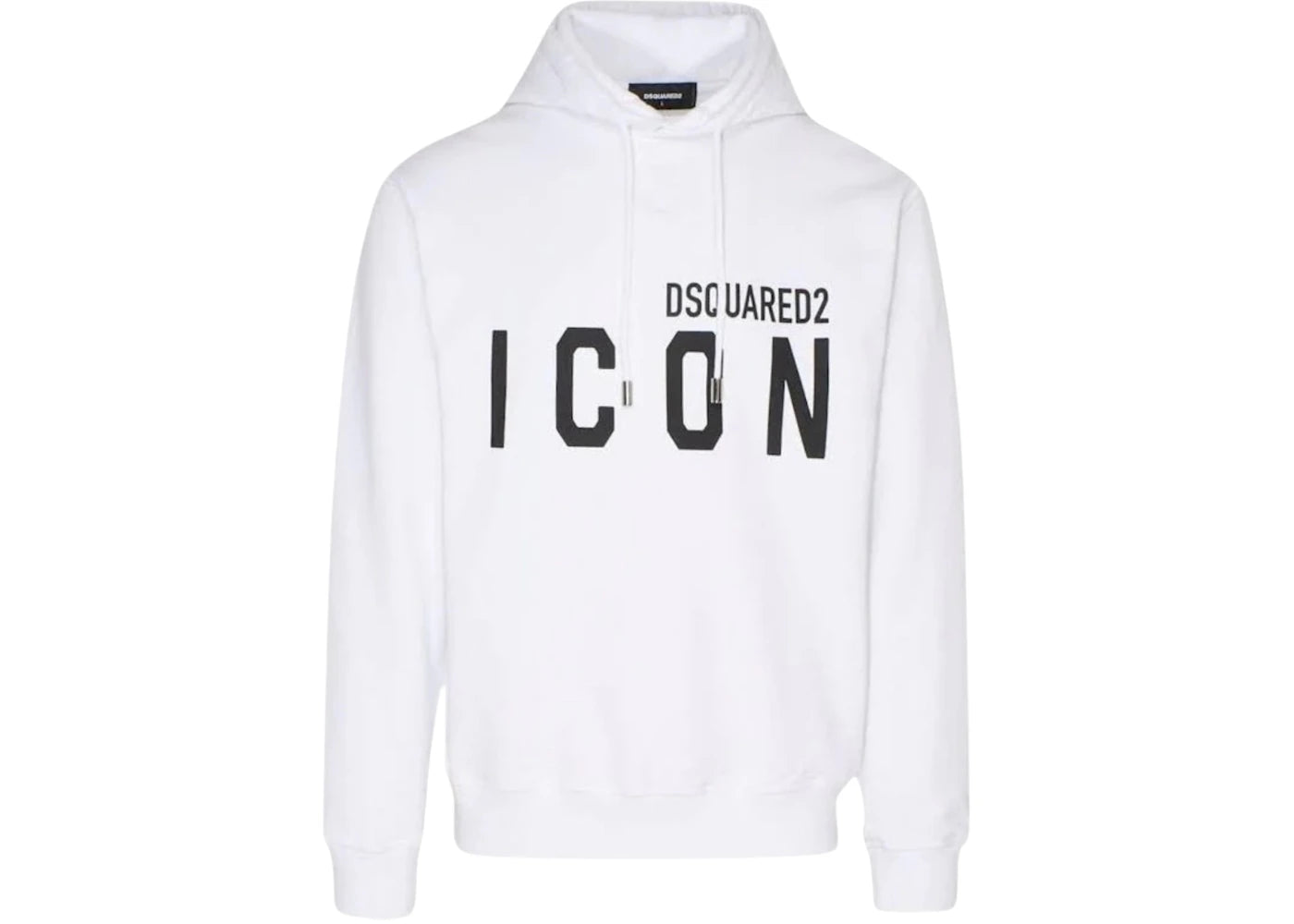 Dsquared2 Regular Fit Icon Logo Hoodie White