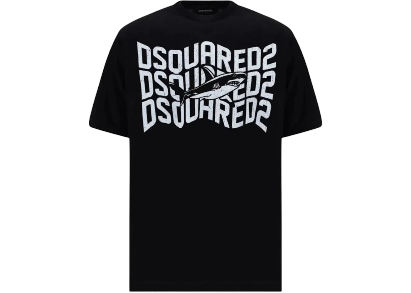 Dsquared2 Shark Design T-Shirt Black