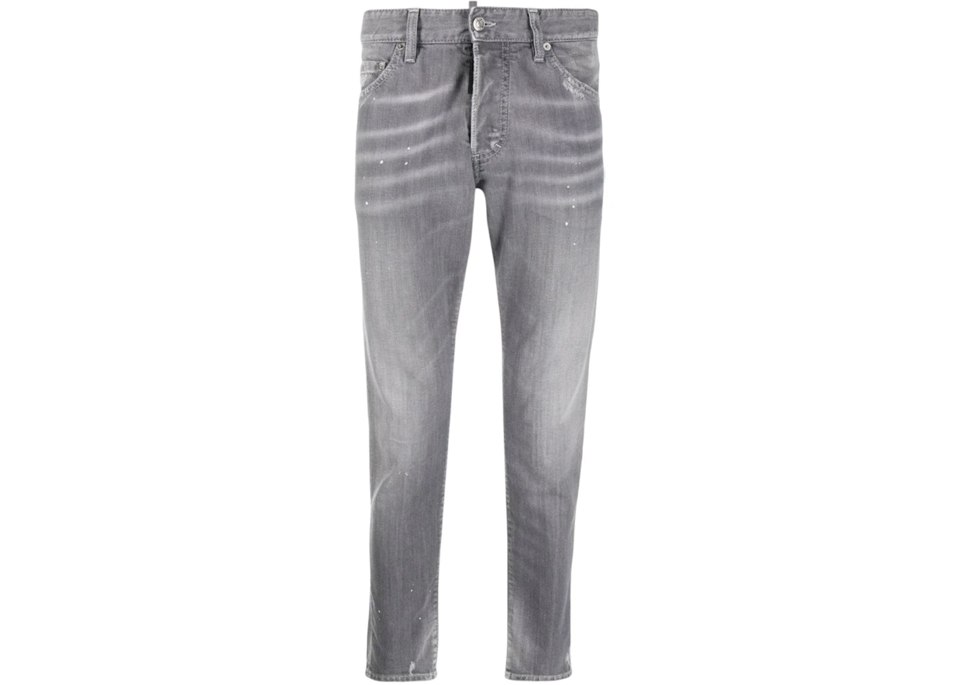 Dsquared2 Skinny Dan Faded Paint Splatter Effect Jeans Grey