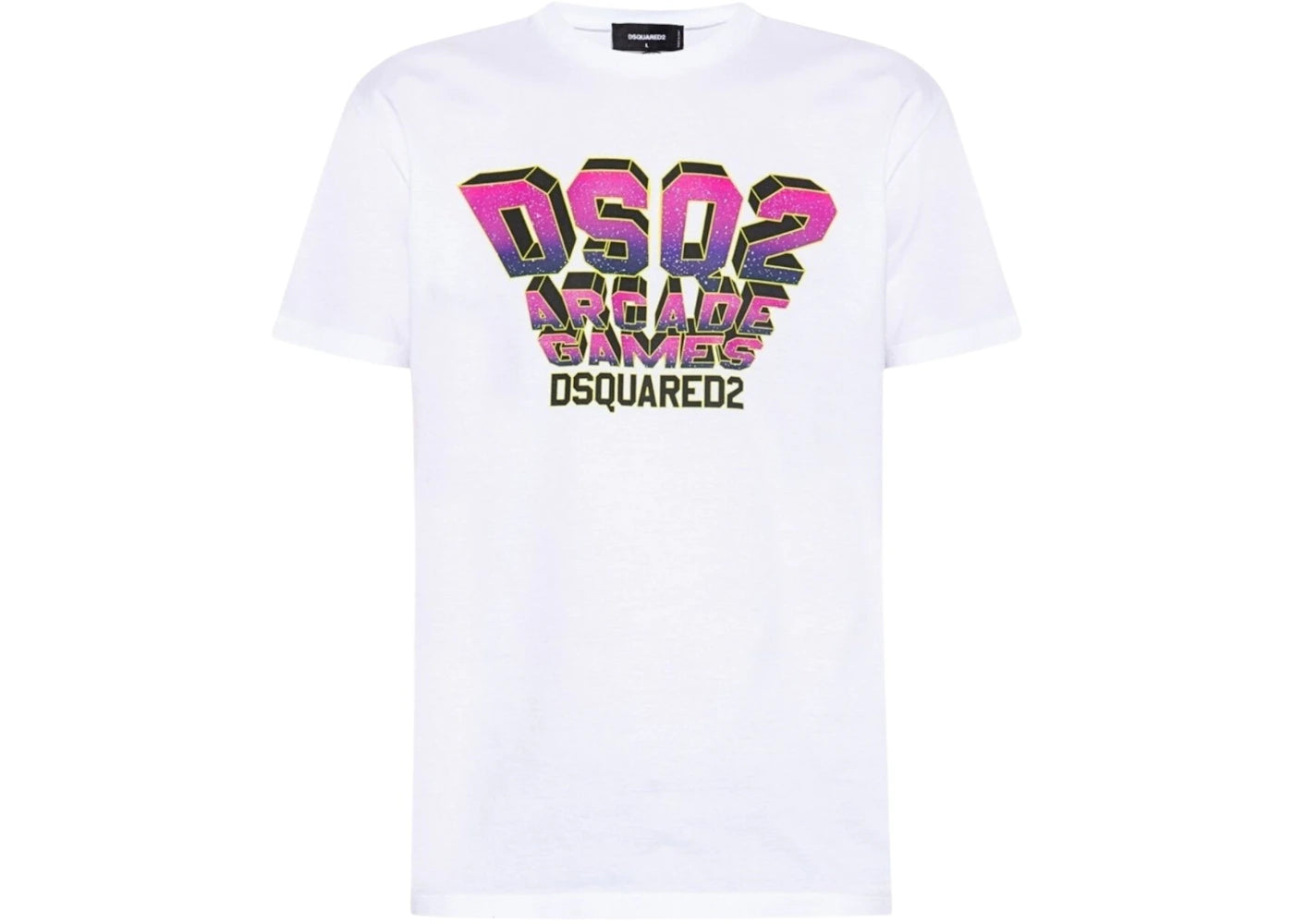 Dsquared2 Space Invaders Logo Cool Fit T-Shirt White