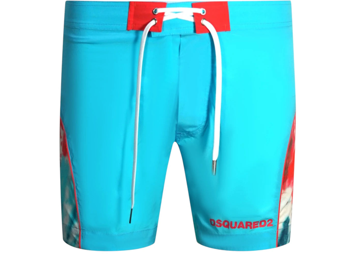 Dsquared2 Tie Dye Design Swim Shorts Blue