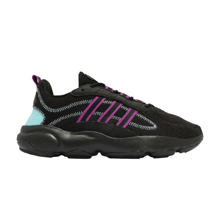 adidas Haiwee Black Vivid Pink Clear Aqua (Women's)