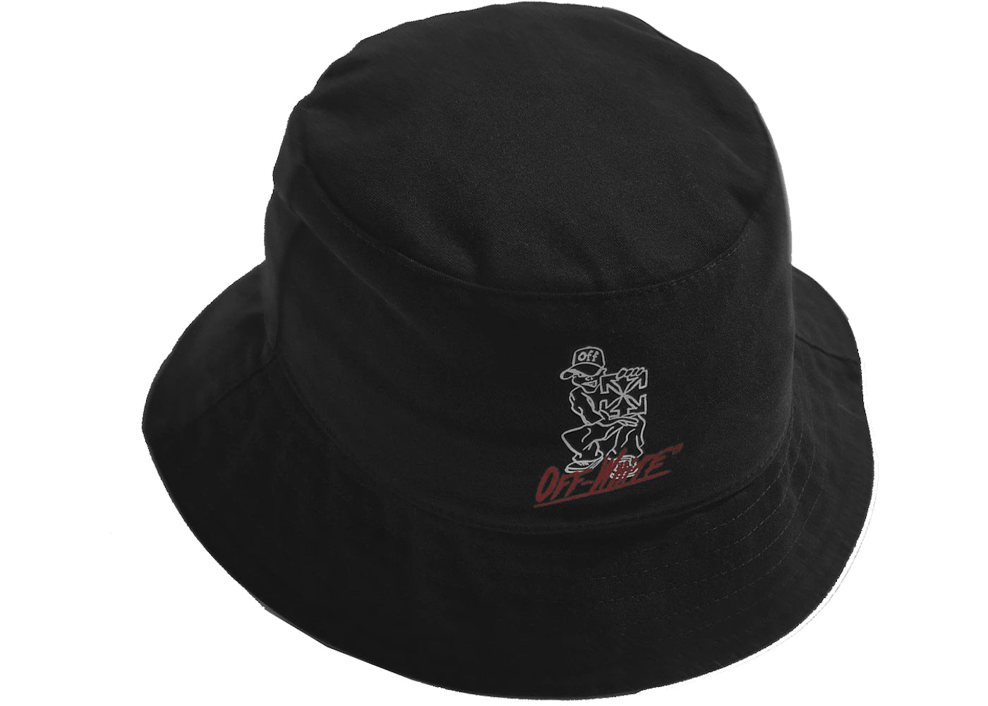 END. x Off-White Bandit Bucket Hat Black/Red/White