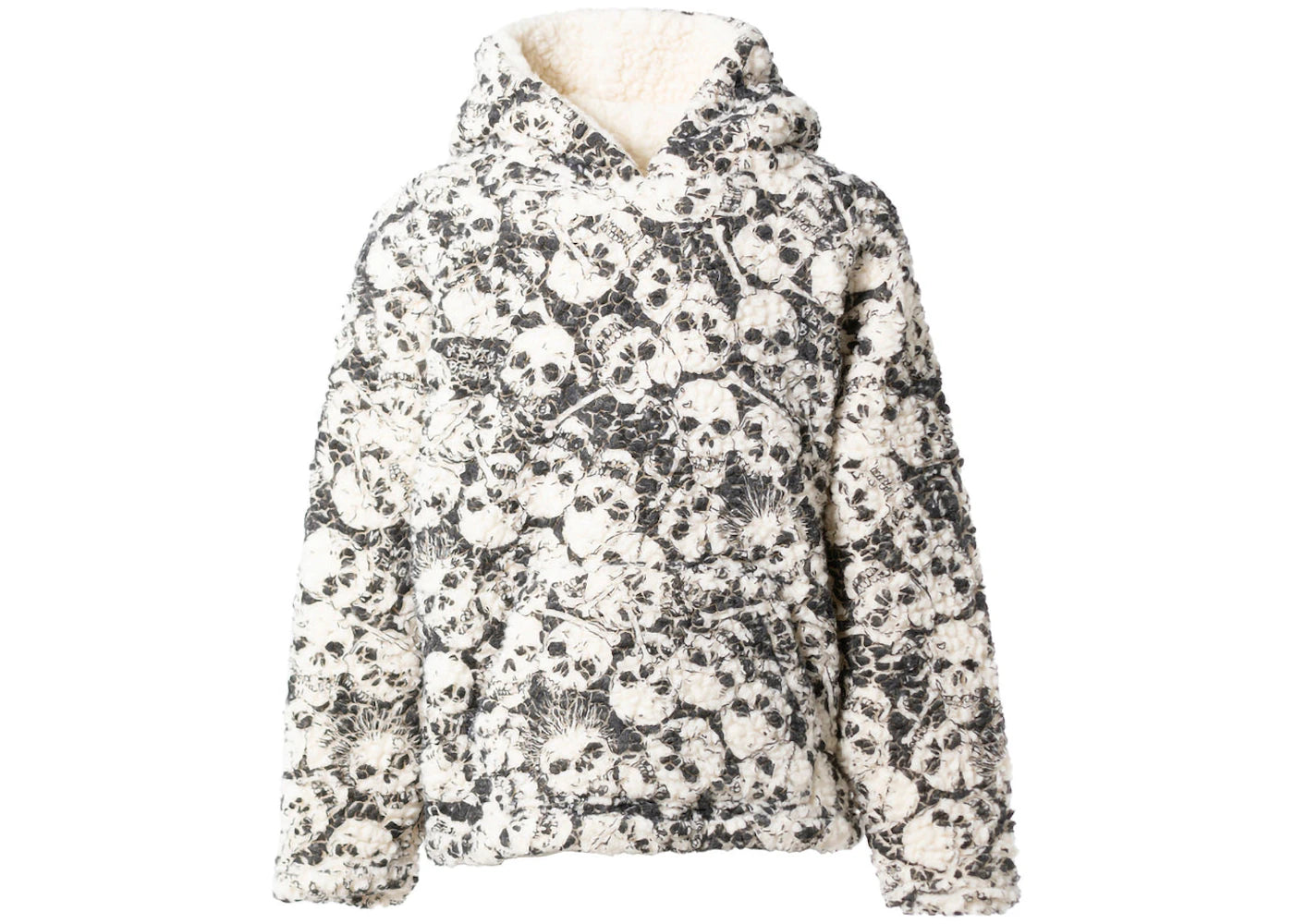 ERL Printed Vintage Fleece Hoodie Skull