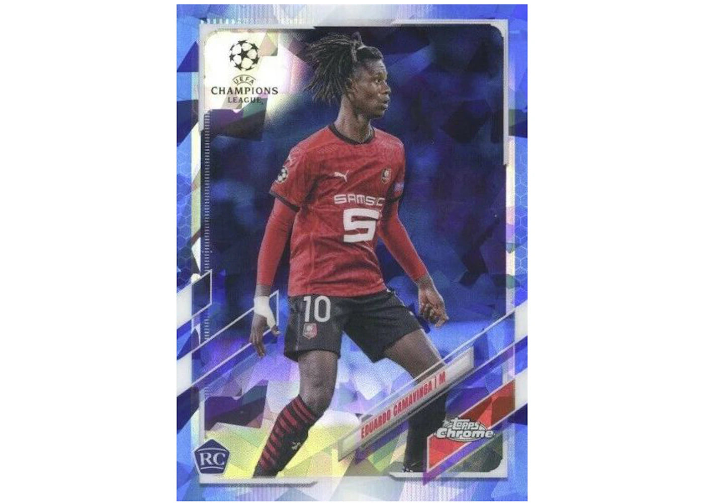Eduardo Camavinga 2020 Topps Chrome Champions League Sapphire Rookie #44 (Ungraded)