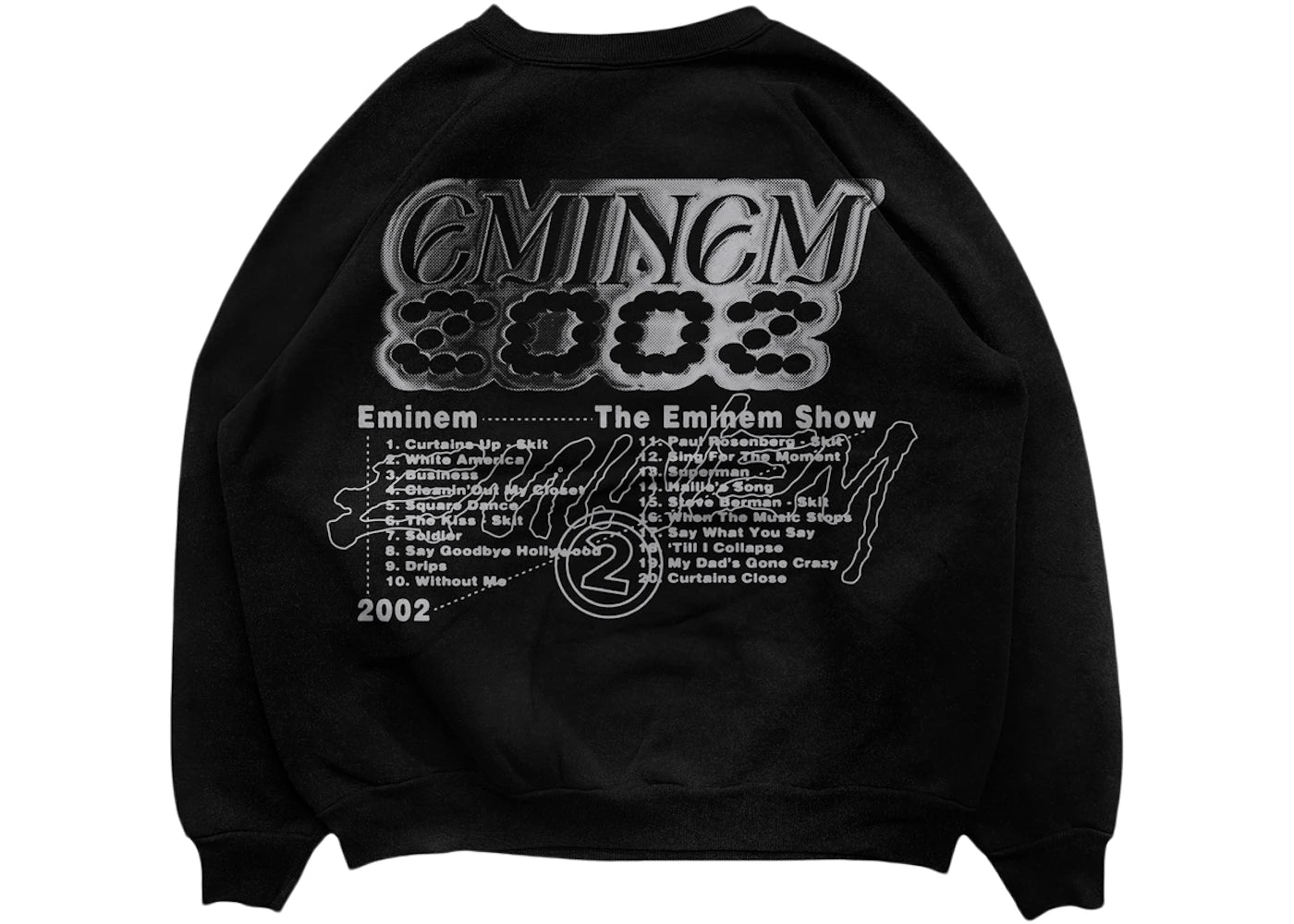 Eminem The Eminem Show Chrome Logo Crewneck Black