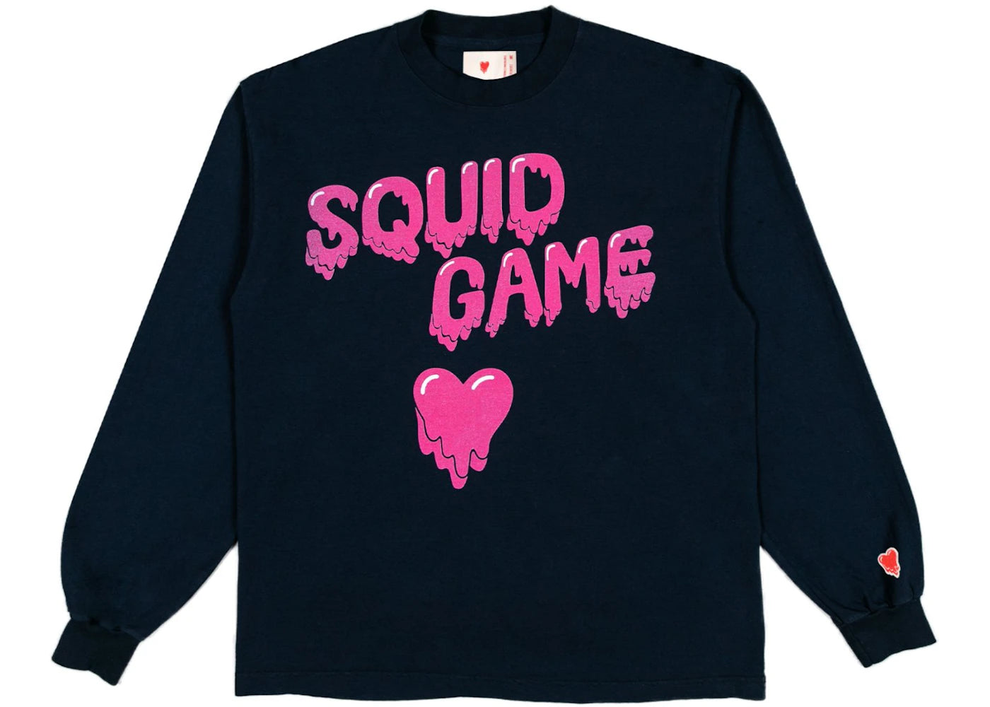 Emotionally Unavailable x Squid Games Logo Long Sleeve T-shirt Black