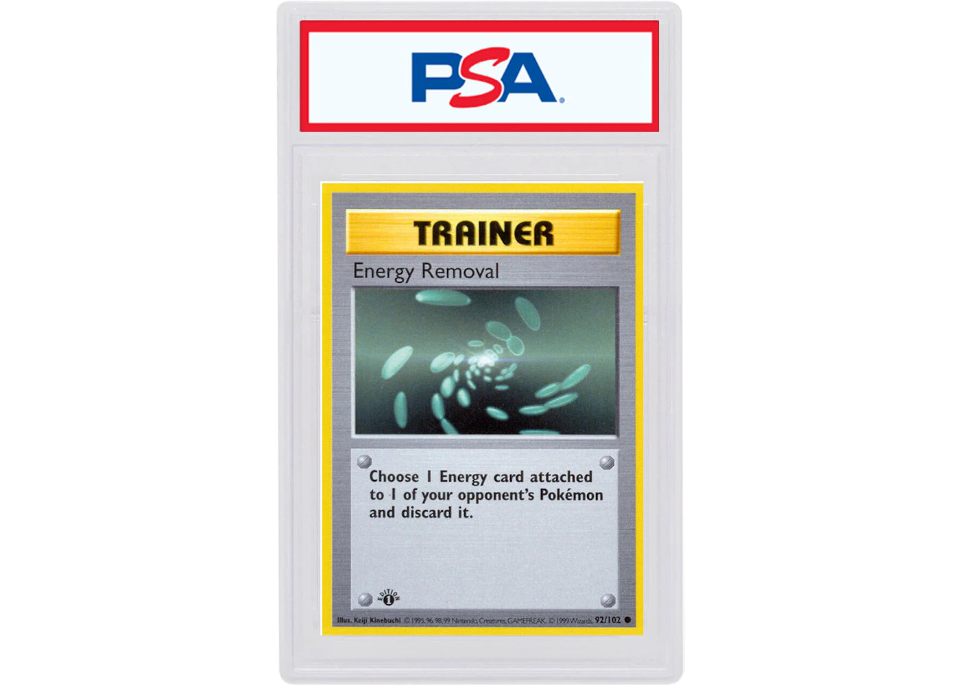 Energy Removal 1999 Pokemon TCG Base Set 1st Edition #92/102 (PSA or BGS Graded)