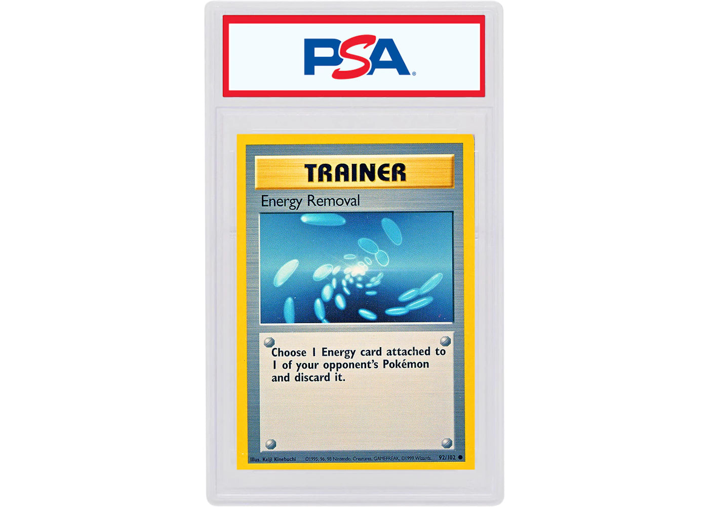 Energy Removal 1999 Pokemon TCG Base Set #92/102 (PSA or BGS Graded)