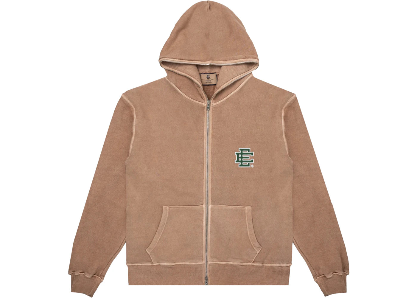 Eric Emanuel EE Full Zip Hoodie Faded Brown
