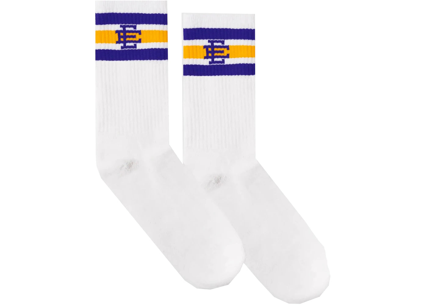 Eric Emanuel EE Socks White/Purple/Yellow