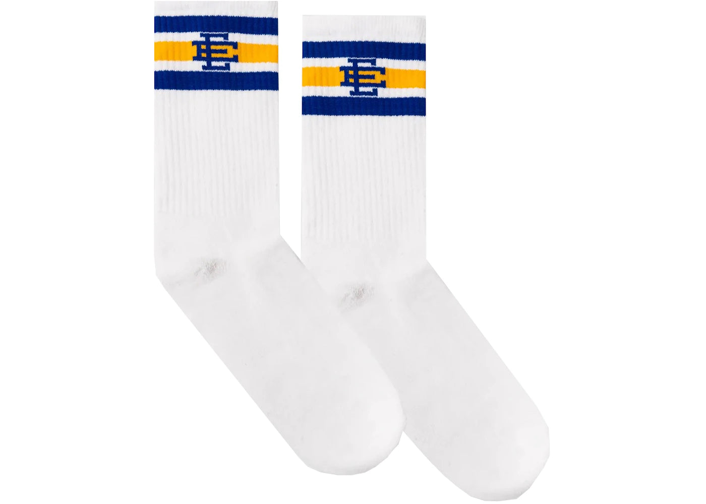 Eric Emanuel EE Socks White/Royal/Yellow