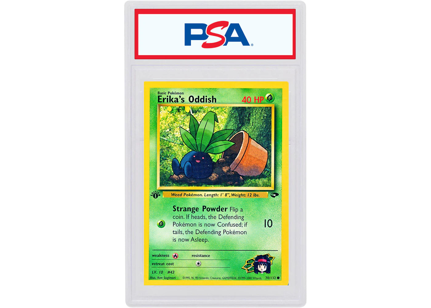 Erika's Oddish 2000 Pokemon TCG Gym Challenge 1st Edition #70/132