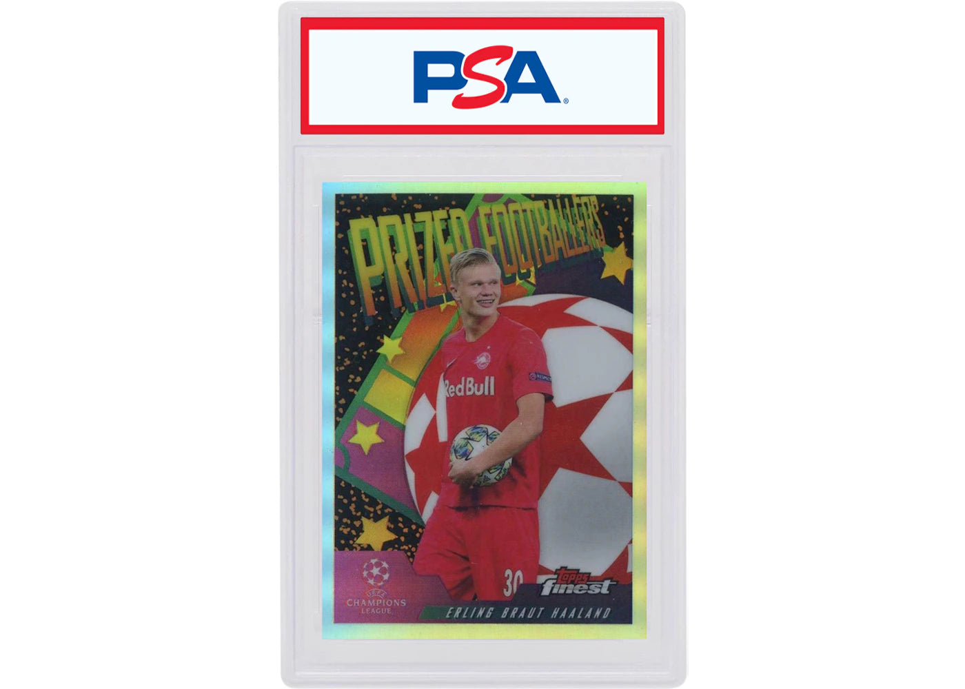 Erling Braut Haaland 2019 Topps Finest UEFA Champions League Prized Footballers PF-EHA (PSA or BGS Graded)