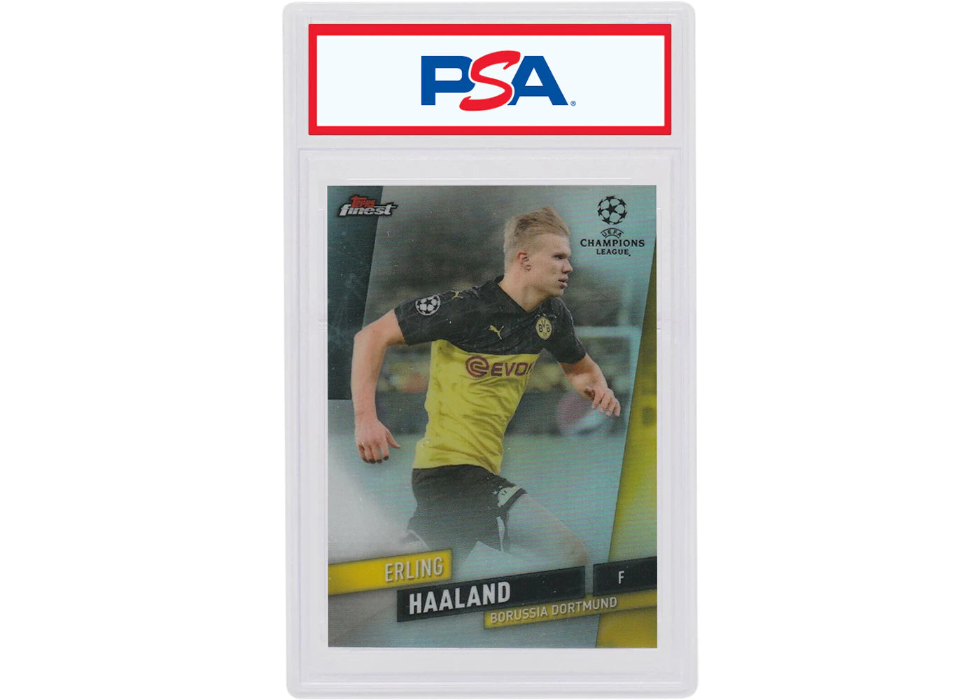 Erling Braut Haaland 2019 Topps Finest UEFA Champions League Refractor #91 (PSA or BGS Graded)