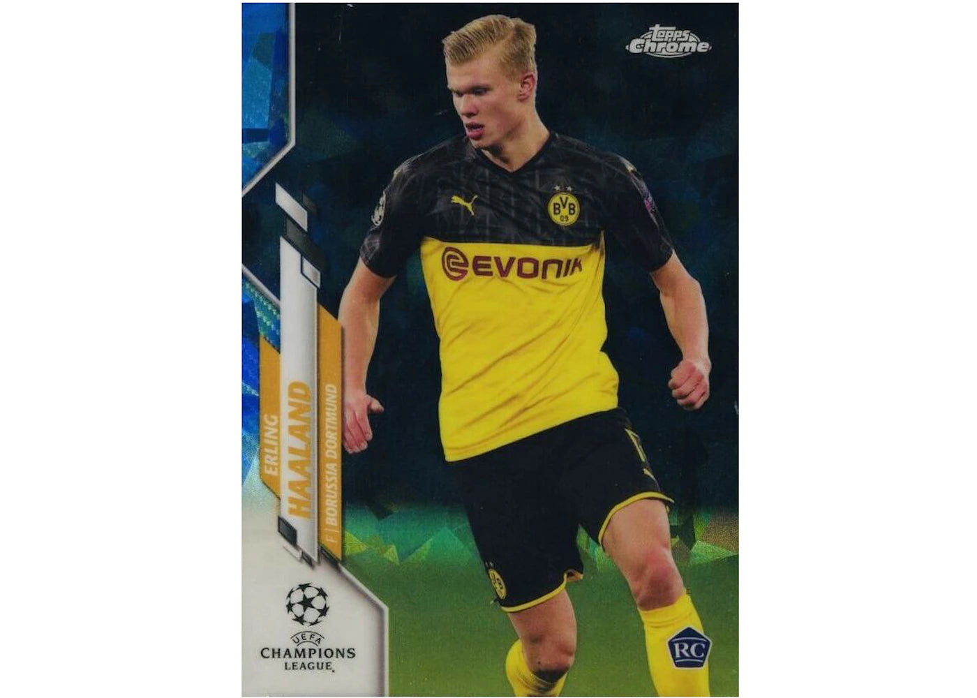 Erling Haaland 2019 Topps Chrome Champions League Sapphire #74 (Ungraded)