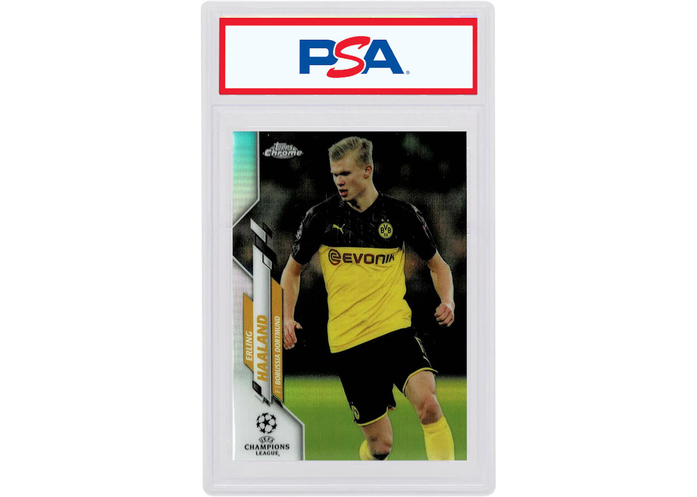 Erling Haaland 2019 Topps Chrome UEFA Champions League Refractor #74 (PSA or BGS Graded)