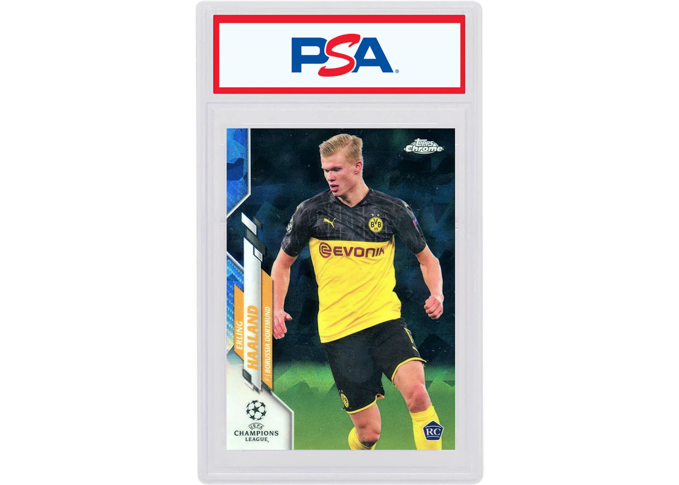Erling Haaland 2019 Topps Chrome UEFA Sapphire Rookie #74 (PSA or BGS Graded)