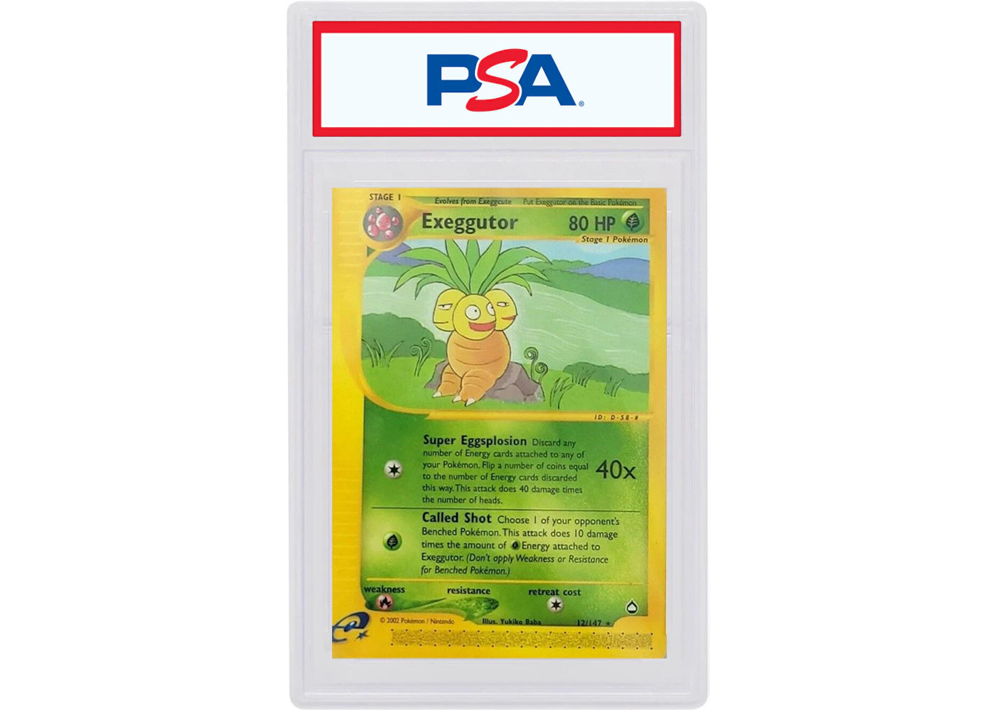 Exeggcutor 2003 Pokemon TCG Aquapolis #12 (PSA or BGS Graded)