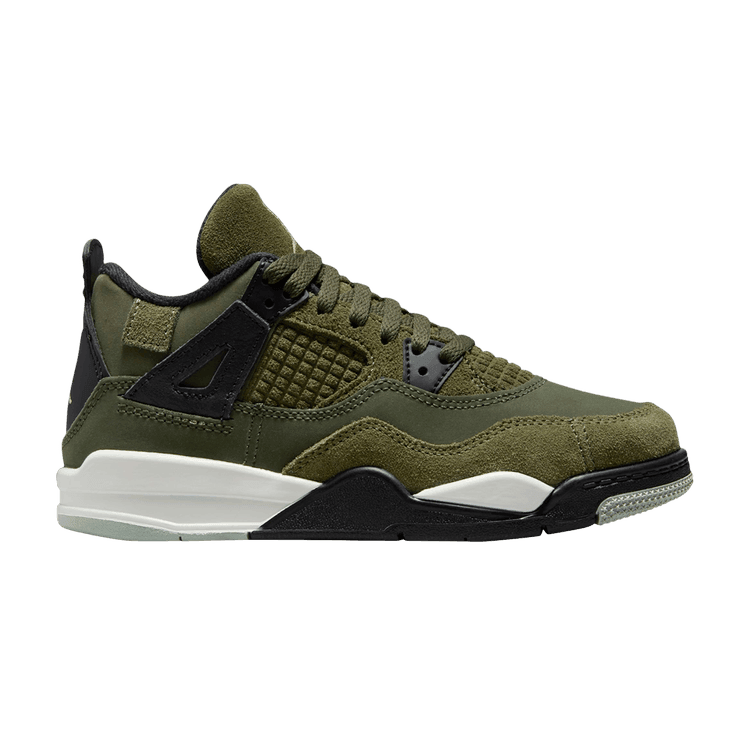 Jordan 4 Retro SE Craft Medium Olive (PS) - Side Kicks