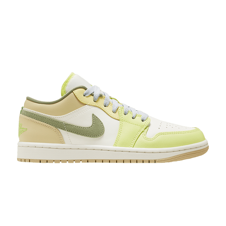 Jordan 1 Low Sail White Oil Green (Women's)