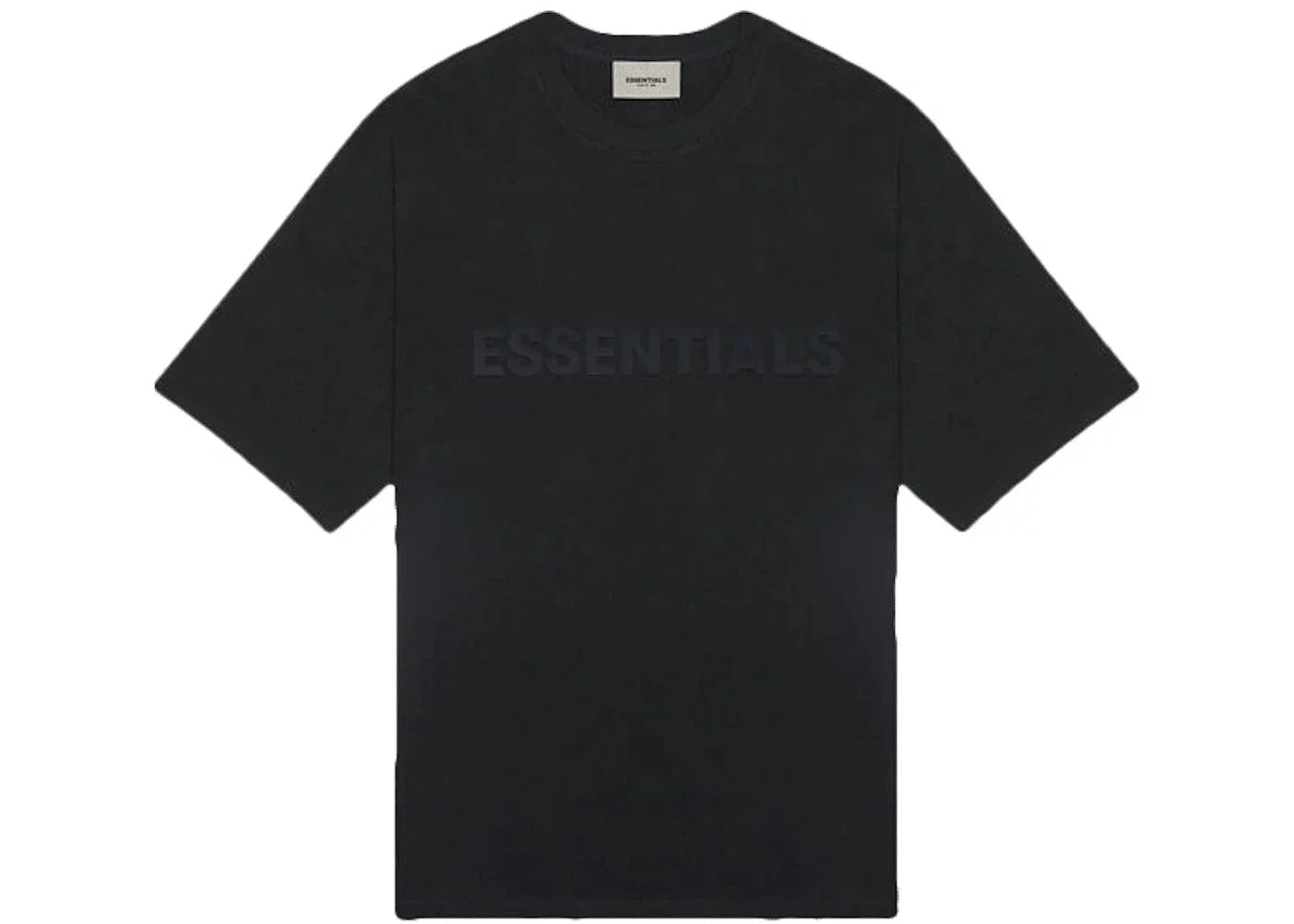 Fear of God Essentials Boxy T-Shirt Applique Logo Dark Slate/Stretch Limo/Black - Side Kicks