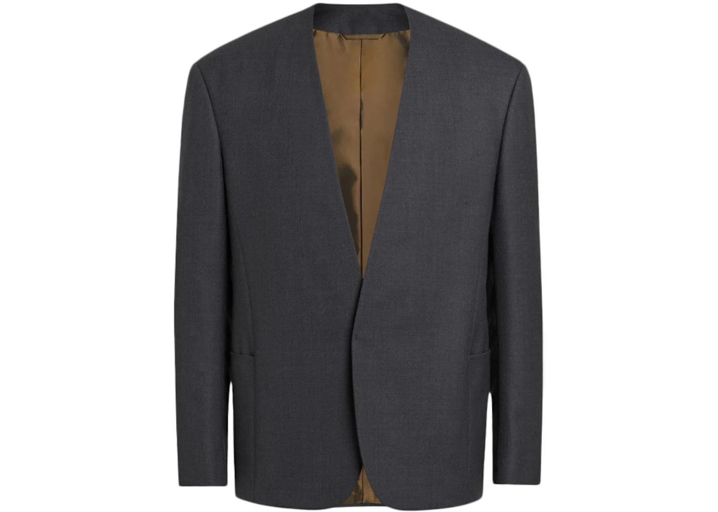 FEAR OF GOD x Ermenegildo Zegna Lapelless Wool Jacket Grey
